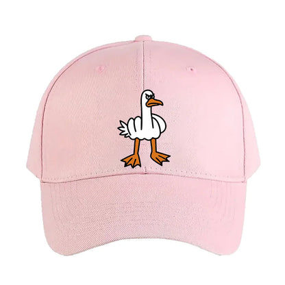 Middle Finger Goose Angry Meme Animal Cap Summer Adult Baseball Cap
