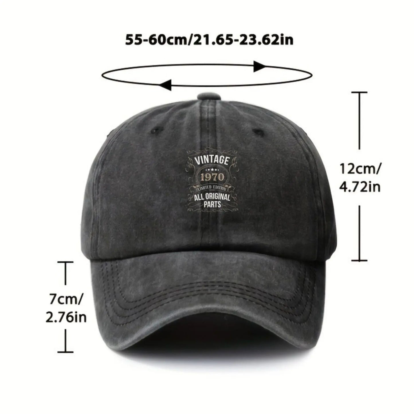 1970 Vintage Limited Edition Unisex Baseball Cap For Men & Women