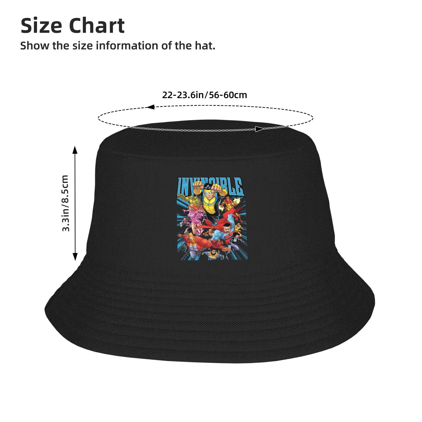 Women Men Bucket Hat Invincible Characters