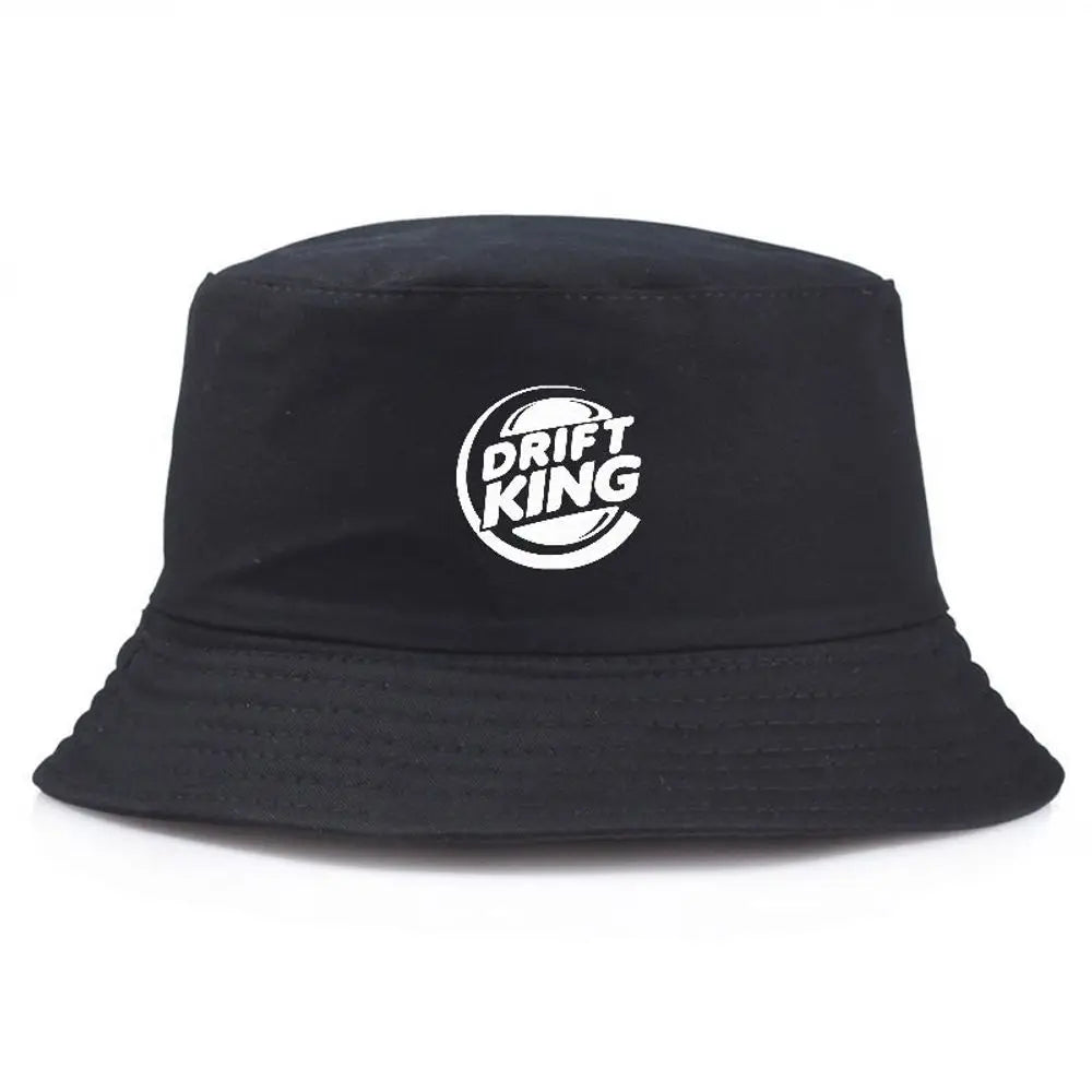 Bucket Hat Summer Fisherman Fishing Hat Summer Caps Drift King Printed Outdoor Cotton Sun Protection Cap