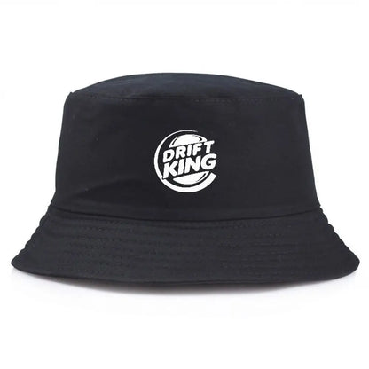 Bucket Hat Summer Fisherman Fishing Hat Summer Caps Drift King Printed Outdoor Cotton Sun Protection Cap