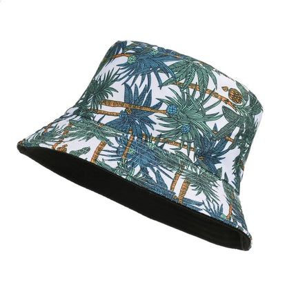 Double-sided Wearing Cap Solid Color Bucket Hat Men Women