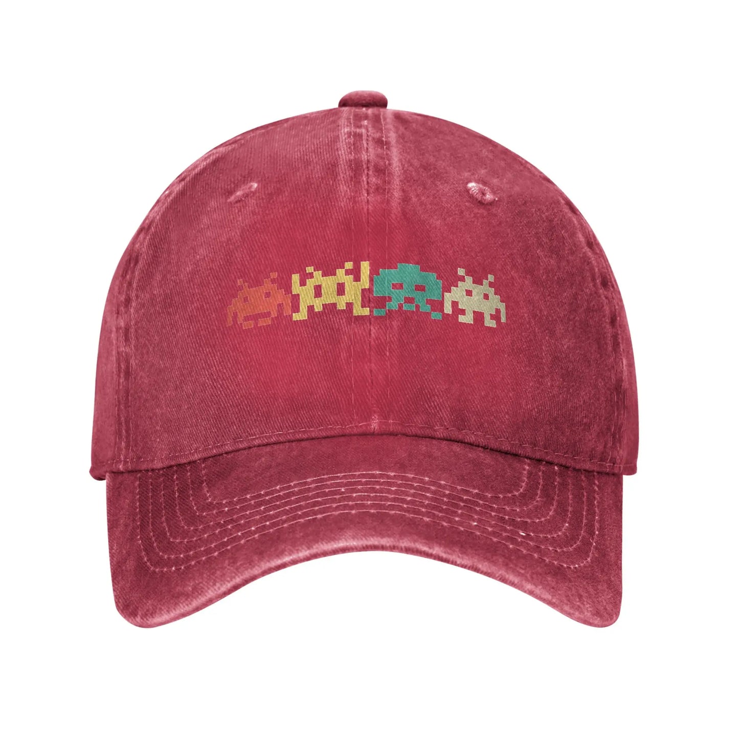 Fashion 80s Video Game Space Invaders Arcade Baseball Cap