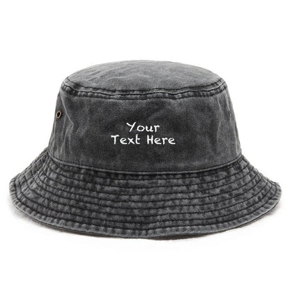 Cotton Washed Bucket Hat Vintage Fishing Hat For Men Women
