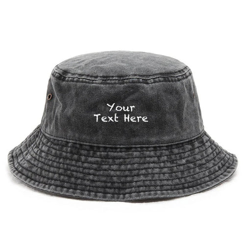 Cotton Washed Bucket Hat Vintage Fishing Hat For Men Women
