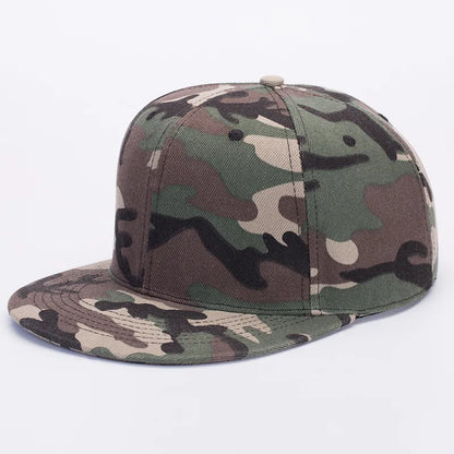 Unisex Flat Brim Snapback Hat For Men Women