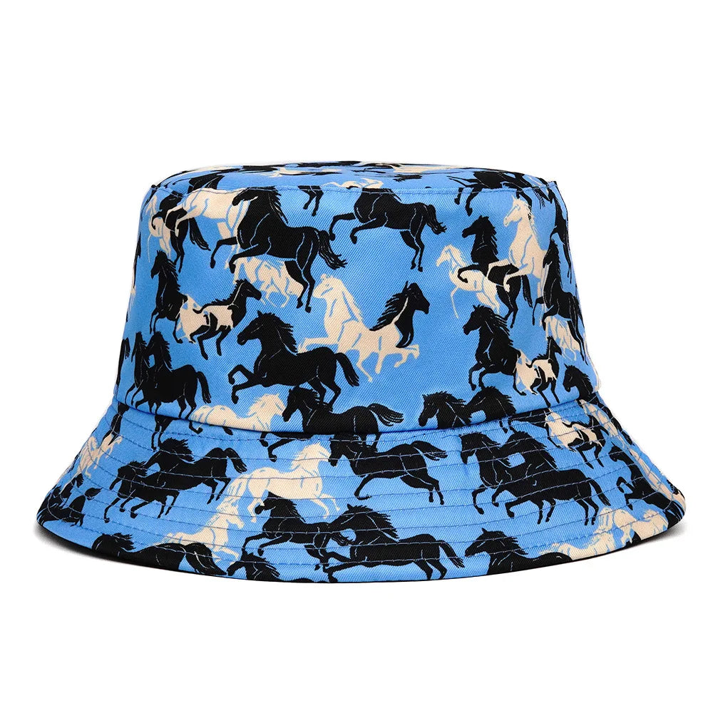 Summer Sun Hat Reversible Yellow Duck Bucket Hat