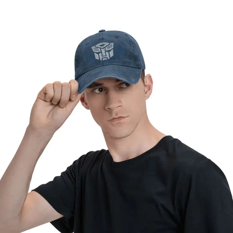 White Transformer Autobots Film Baseball Cap