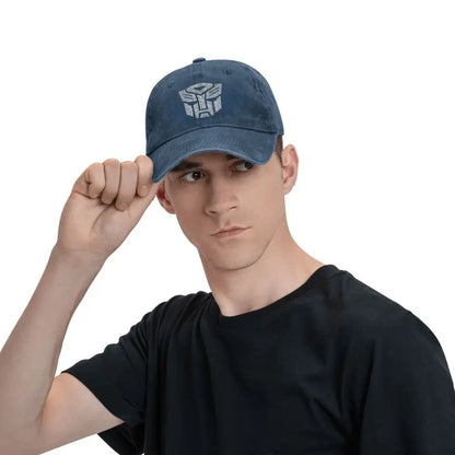 White Transformer Autobots Film Baseball Cap