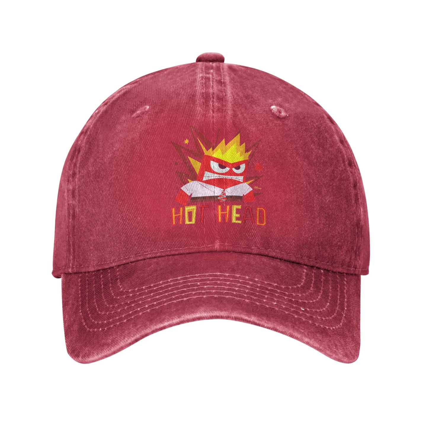 Inside Out 2 Hot Head Anger Casual Baseball Cap