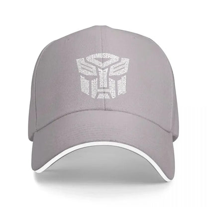 White Transformer Autobots Film Washed Men's Baseball Cap