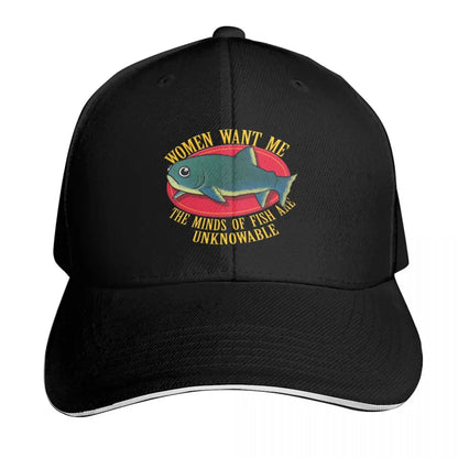Women Want Me Fish Are Unknowable Baseball Cap