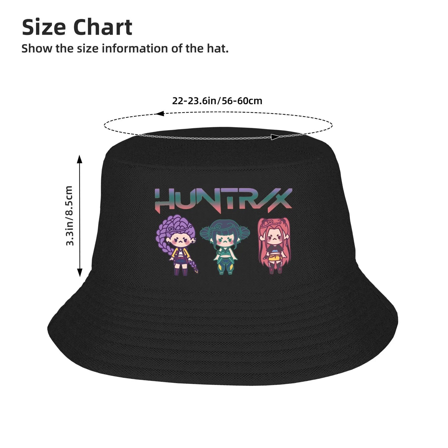 Kpop Demon Hunters Huntrix Zoey Rumi Mira Merch Bucket Hats