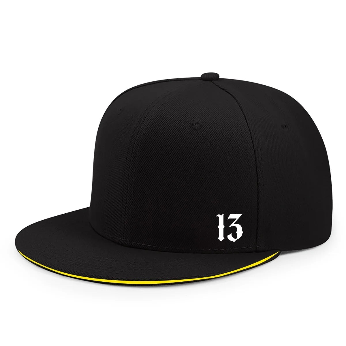 Both Men's And Women's Printed Digital 13 Breathable Flat Brim Hat Snapback Cap