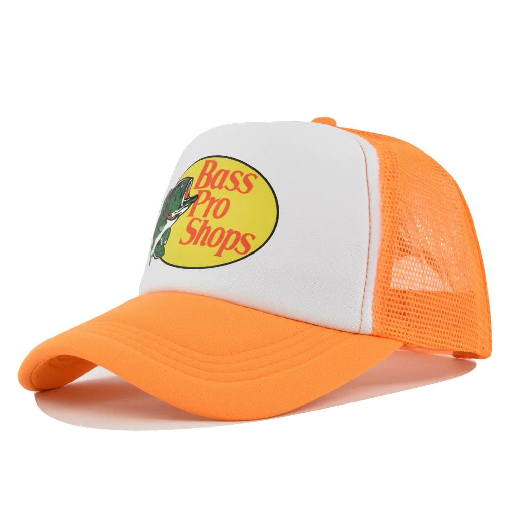 Bass Football Mesh Baseball Cap