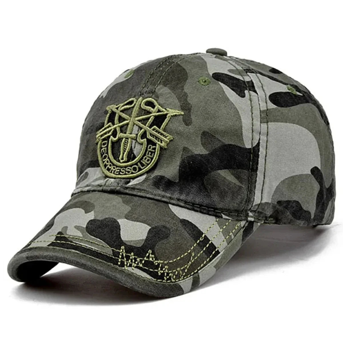 Unisex Shield Embroidery Baseball Caps