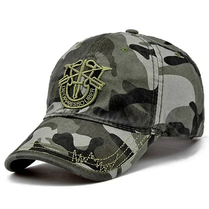 Unisex Shield Embroidery Baseball Caps