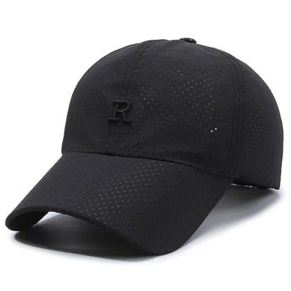 Summer Sun Hat Letter R Embroidery Fishing Cycling Hat Baseball Hat