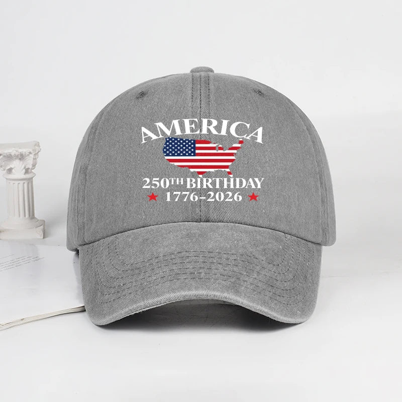 USA 250th Birthday Baseball Cap