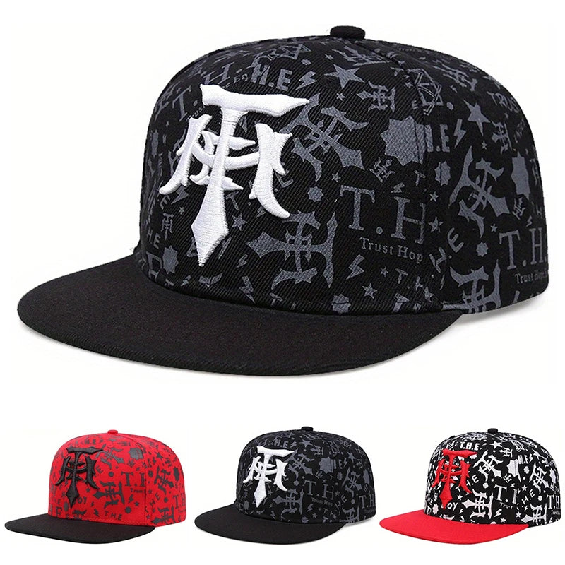 Creative Snapback Hat T Embroidery Graffiti HipHop Hat
