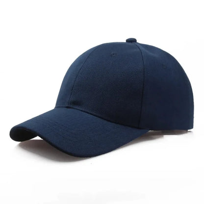 Unisex Solid Black Baseball Cap