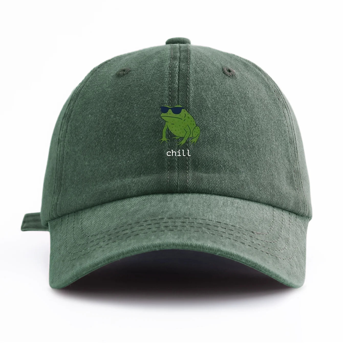 Chill Print Washed Baseball Cap For Adults