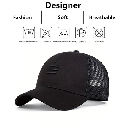 Men Hip Hop Baseball Mesh Cap Caps Summer Cap
