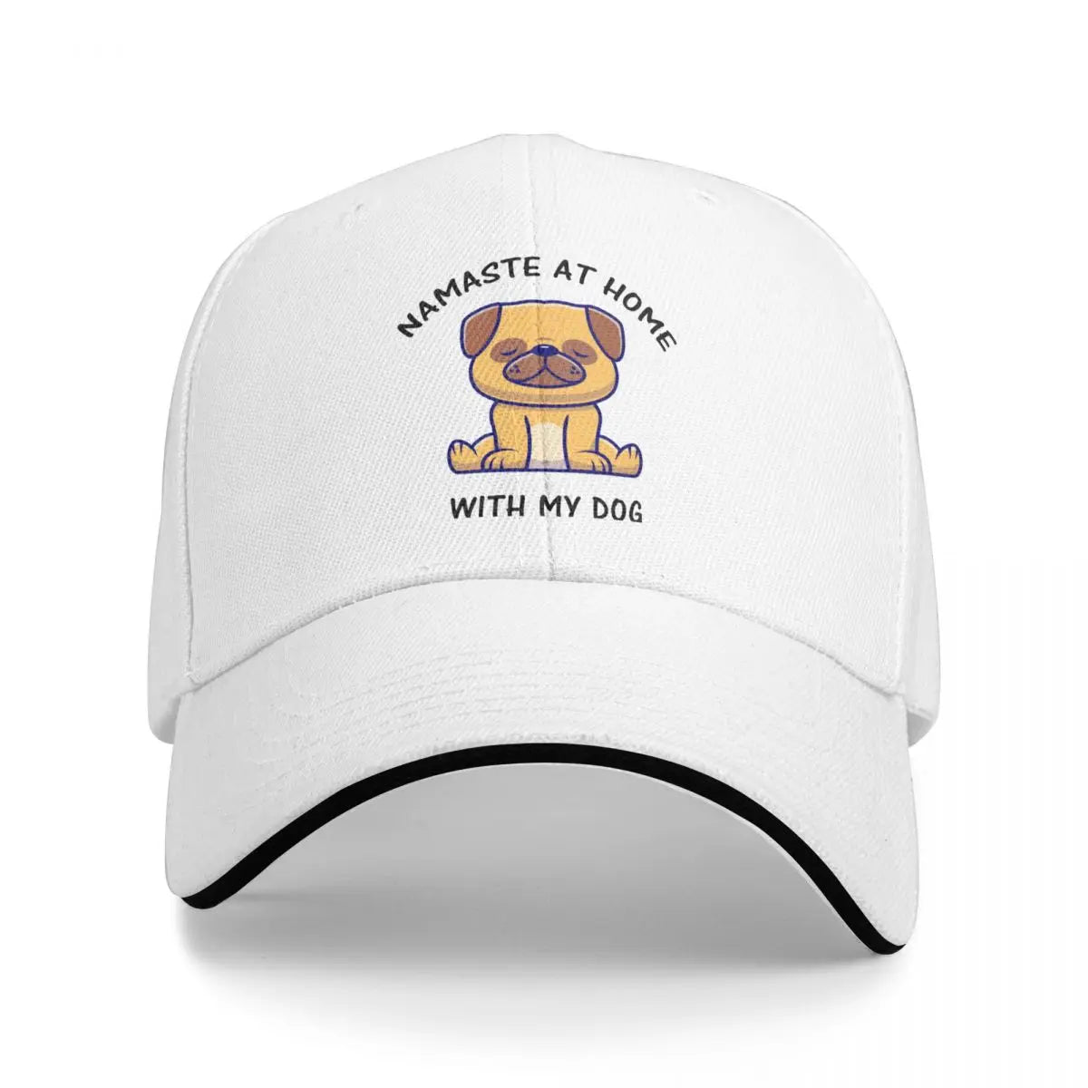 Namaste Yoga Dog Baseball Cap