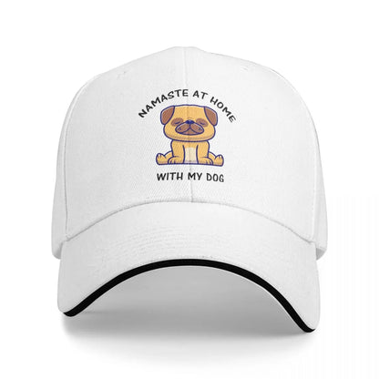 Namaste Yoga Dog Baseball Cap