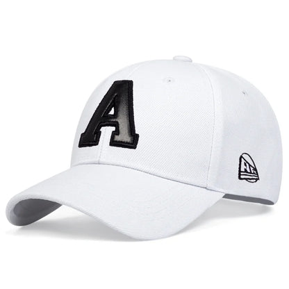Summer Fashion Men Baseball Cap Letter A Embroidery