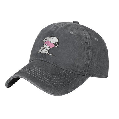 Peanuts Snoopy Pink Heart Men Women Baseball Caps