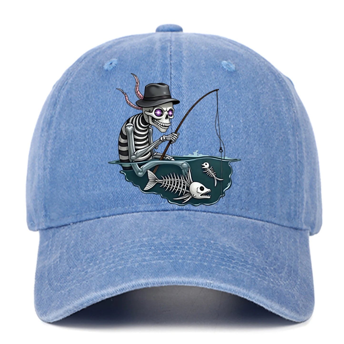 Personalized Skull Print Baseball Cap For Men And Women, Halloween Party Decoration Hat
