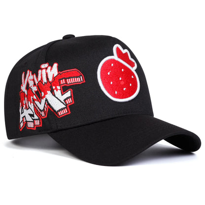Unisex Strawberry Embroidery Baseball Caps
