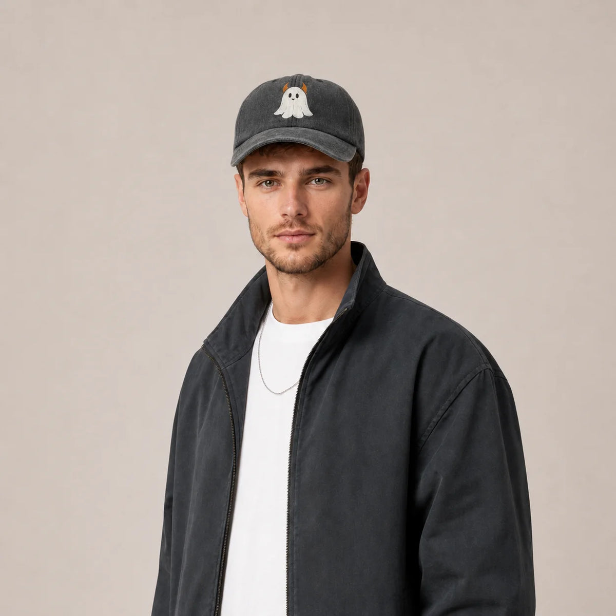 Little Devil Ghost Graphic Baseball Cap