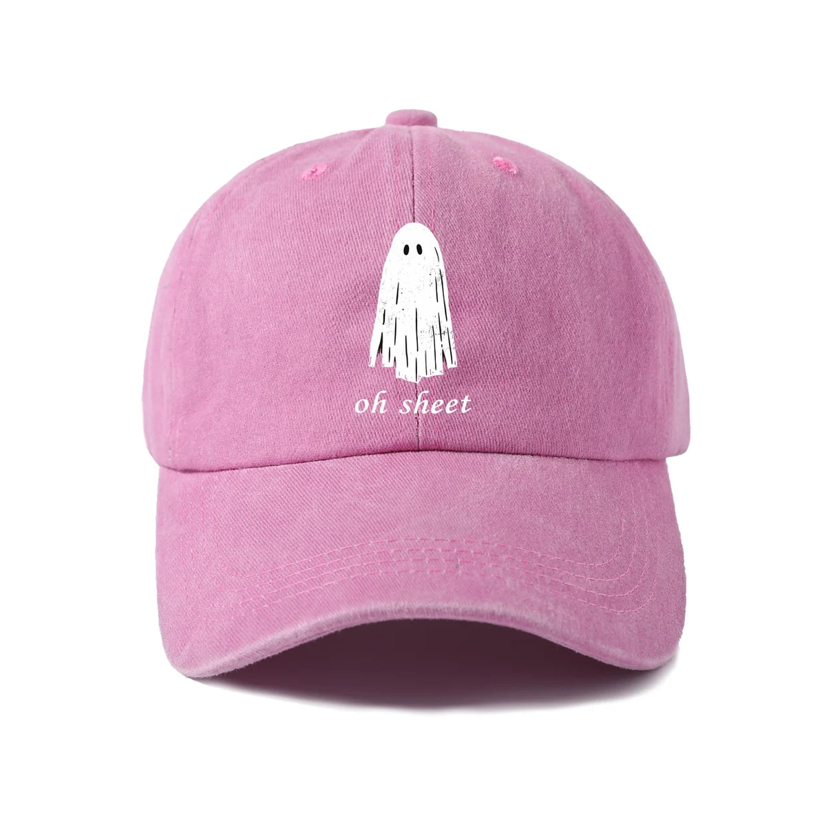 Funny Oh Sheet Ghost Graphic Baseball Cap