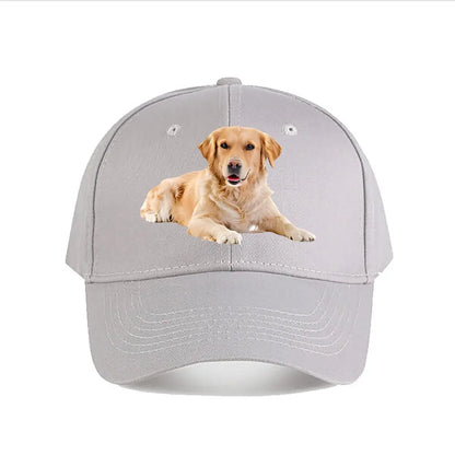 Golden Retriever Print Baseball Cap