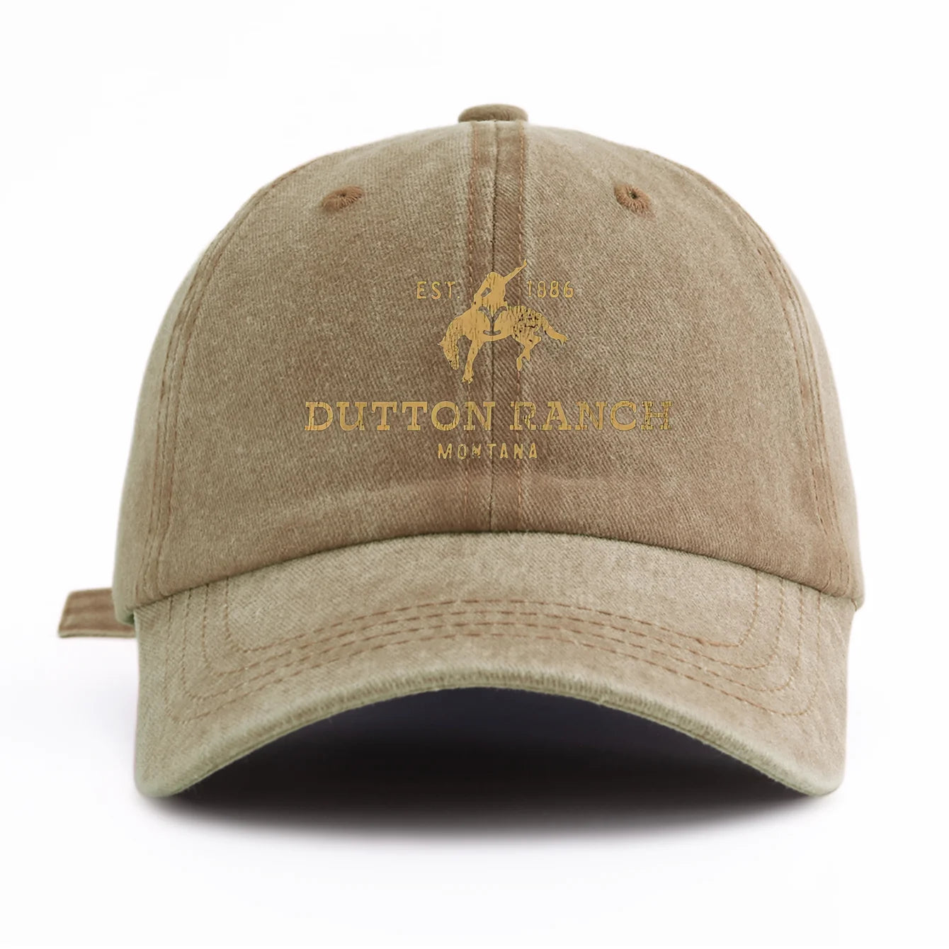 Dutton Ranch Print Washed Baseball Cap For Adults
