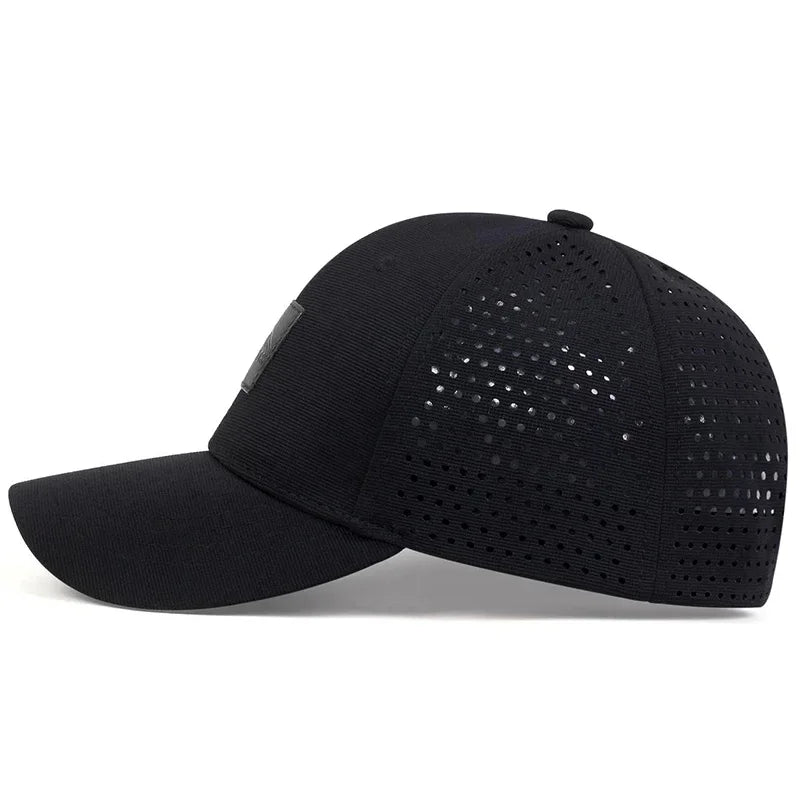 Unisex NEW YORK Label Laser Hollowed Out Baseball Caps