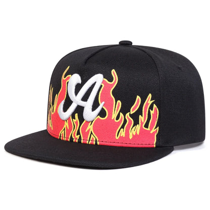 Unisex Dancing A Letter Embroidery Hip-hop Hats Baseball Caps Sunscreen Hat Sports Cap Snapback Caps