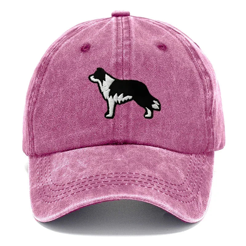 Border Collie Embroidered Baseball Cap
