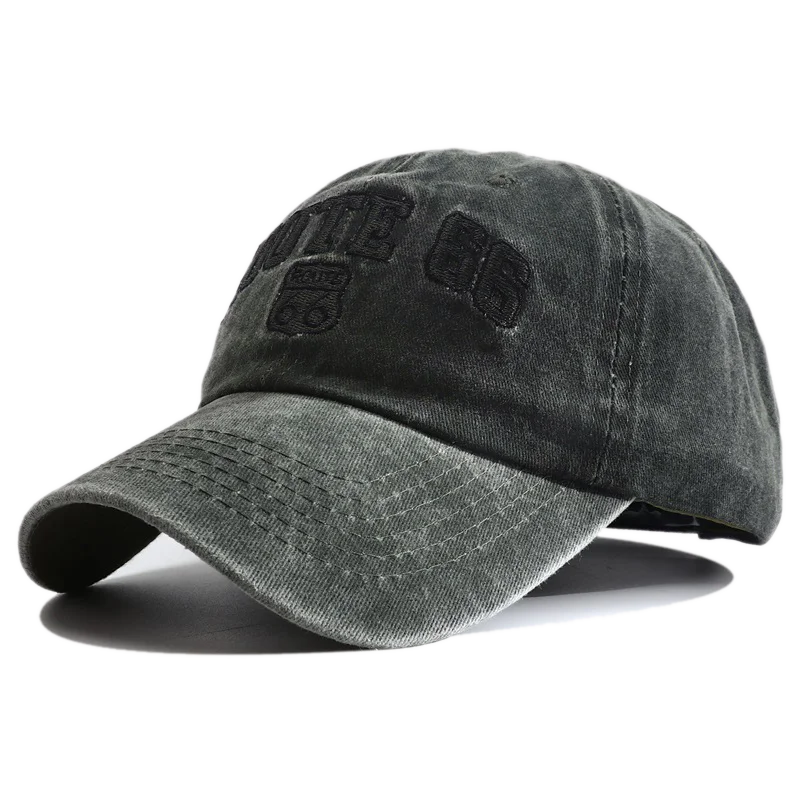 Route 66 Embroidered Baseball Cap