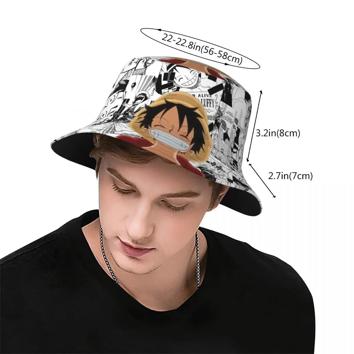 Japan Manga Bucket Hat One Piece Japanese Anime