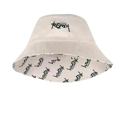 Men Women Summer Basin Cap Hip Hop Hat Double-sided Bucket Hat