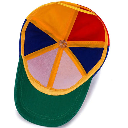 Boys Girls Rainbow Baseball Cap Funny Helicopter Propeller Adventure Dad Hat