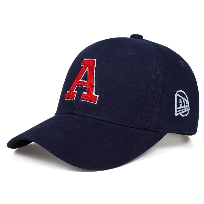 Unisex A Letter Embroidery Baseball Caps