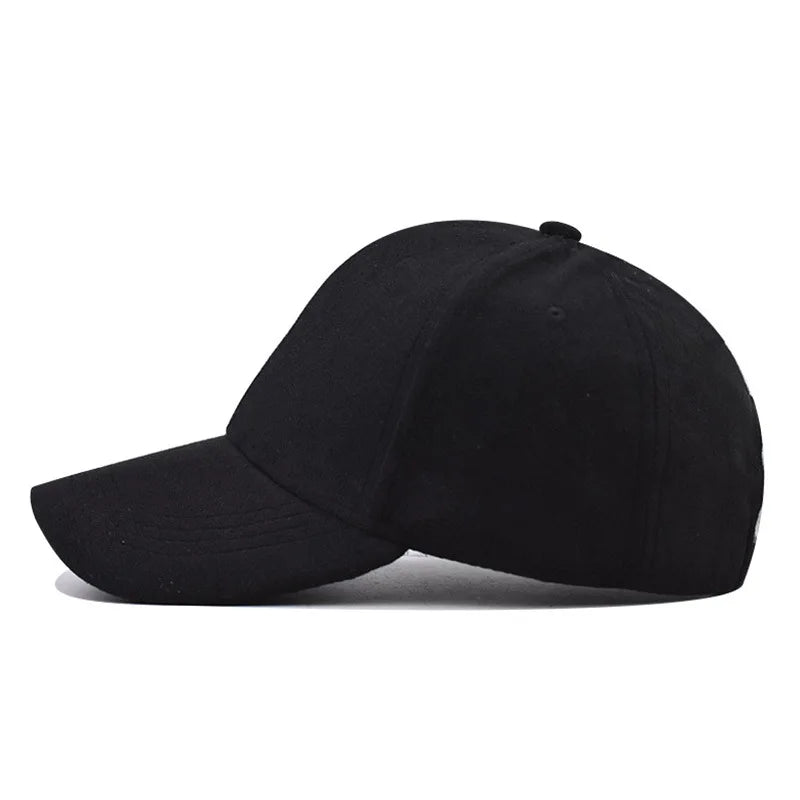 Vintage Faux Suede Baseball Cap