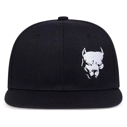 Unisex Dog Head Embroidery Embroidery Hip-hop Hats Snapback Cap Baseball Caps Sunscreen Hat