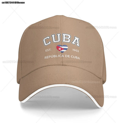 Cuba Baseball Cap EST.1902 La República De Cuba Denim Caps