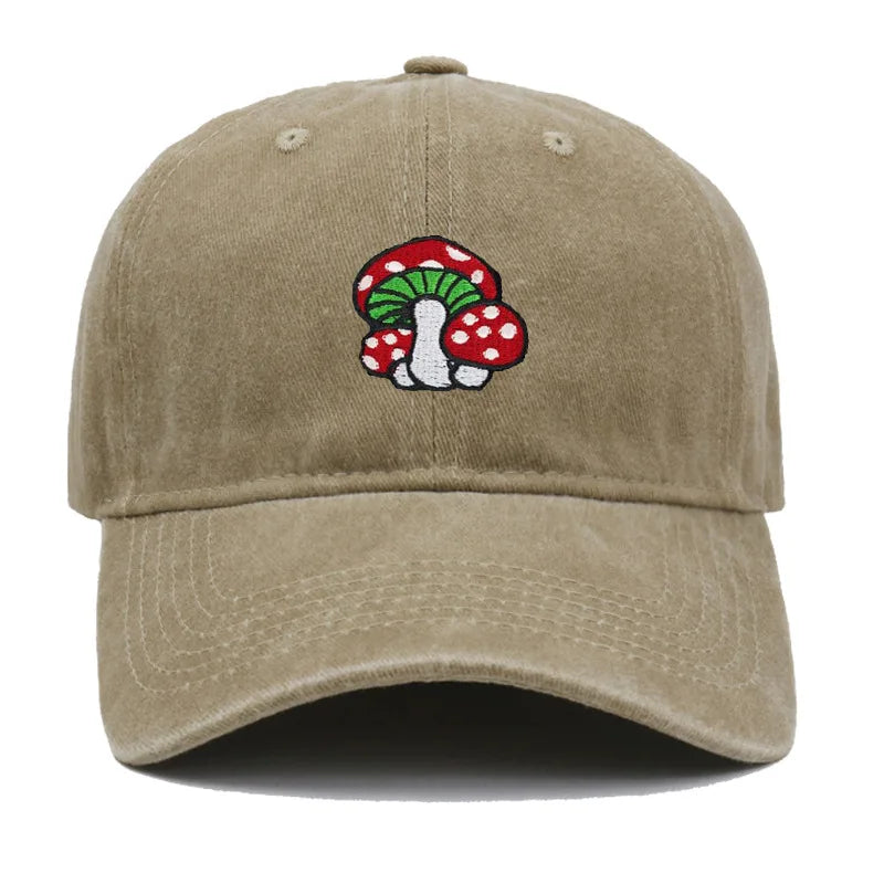 Baseball Cap Cute Red Spotted Mushroom