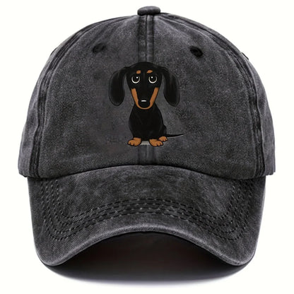 Unisex Dog Embroidery Baseball Cap